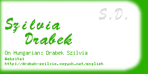 szilvia drabek business card